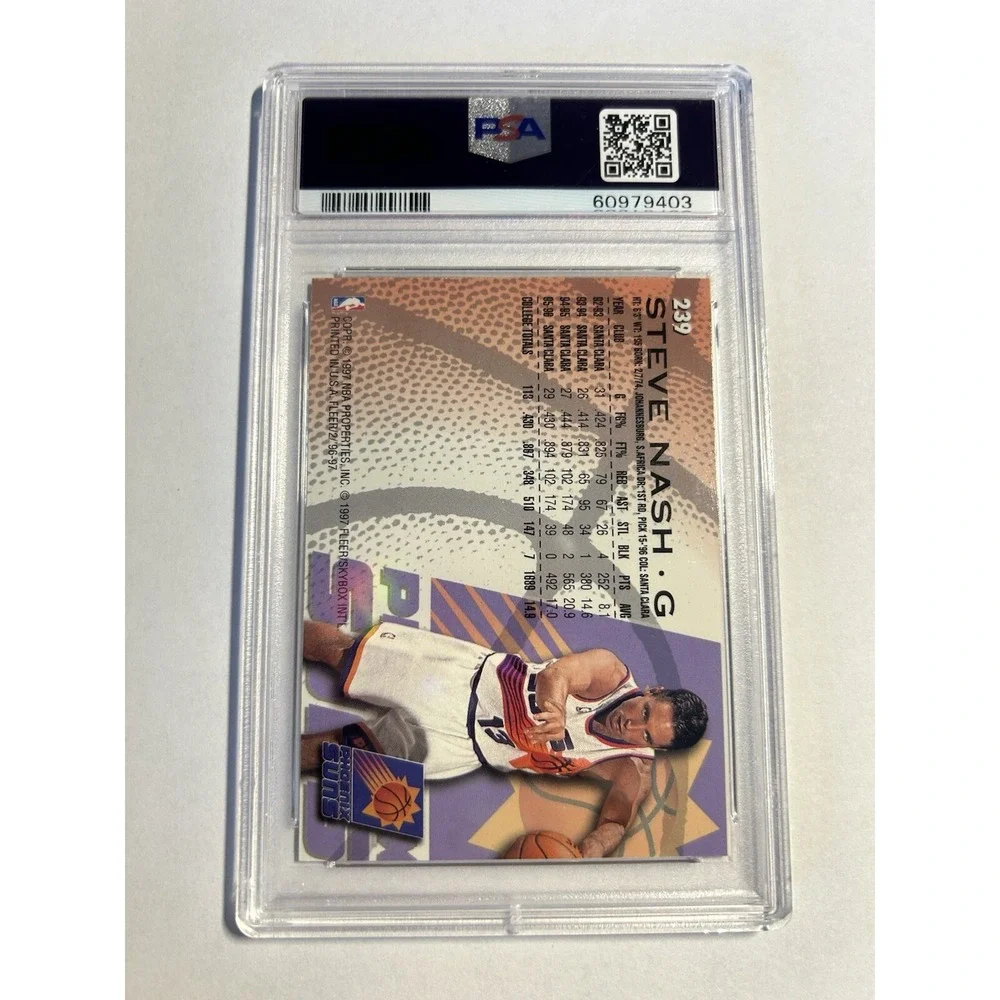 1996-97 Fleer - #239 Steve Nash PSA 8 NM-MT (RC) (X8)
